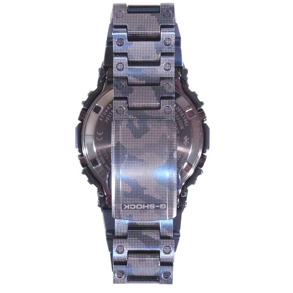 CASIO G-SHOCK カシオ ジーショック GMW-B5000TCF-2JR 電波ソーラー Bluetooth 時計 カモ ブルー系【極上美品】【中古】