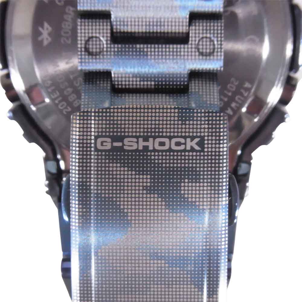 CASIO G-SHOCK カシオ ジーショック GMW-B5000TCF-2JR 電波ソーラー Bluetooth 時計 カモ ブルー系【極上美品】【中古】