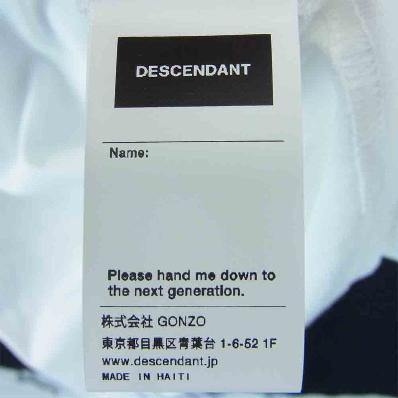 DESCENDANT ディセンダント 20SS 201NTDS-CSM03S CACHALOT SS TEE Tシャツ  ホワイト系 2【極上美品】【中古】