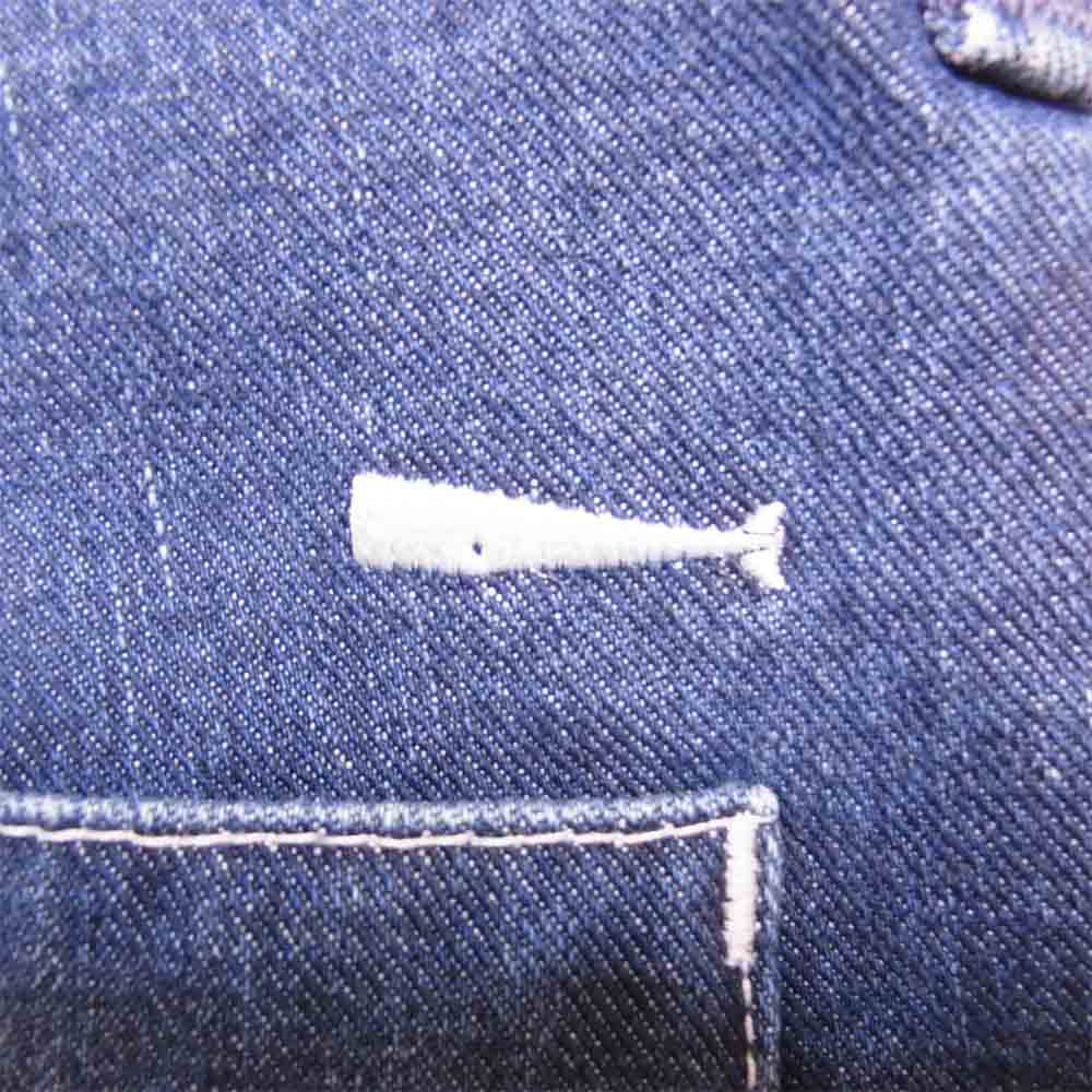 DESCENDANT ディセンダント 21SS 211BRDS-PTM03 BAKER DENIM TROUSERS ウォッシュ加工 トラウザーズ パンツ  2【極上美品】【中古】