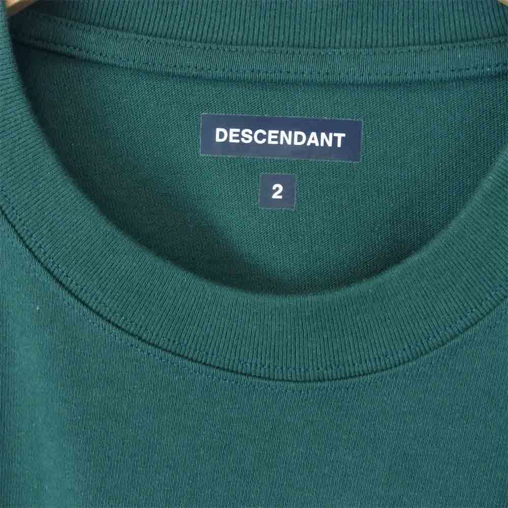 DESCENDANT ディセンダント 21SS 211ATDS-CSM19 CETUS JERSEY LS ロング スリーブ Tシャツ グリーン系 2【極上美品】【中古】