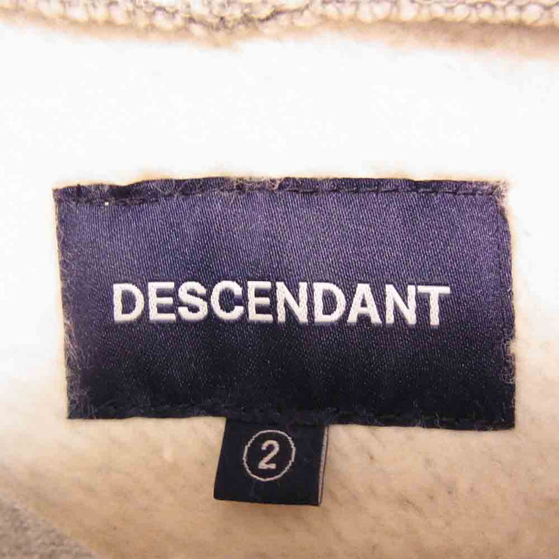 DESCENDANT ディセンダント 20AW 202ATDS-CSM01S CACHALOT HOODED SWEATSHIRT パーカー グレー系 2【極上美品】【中古】