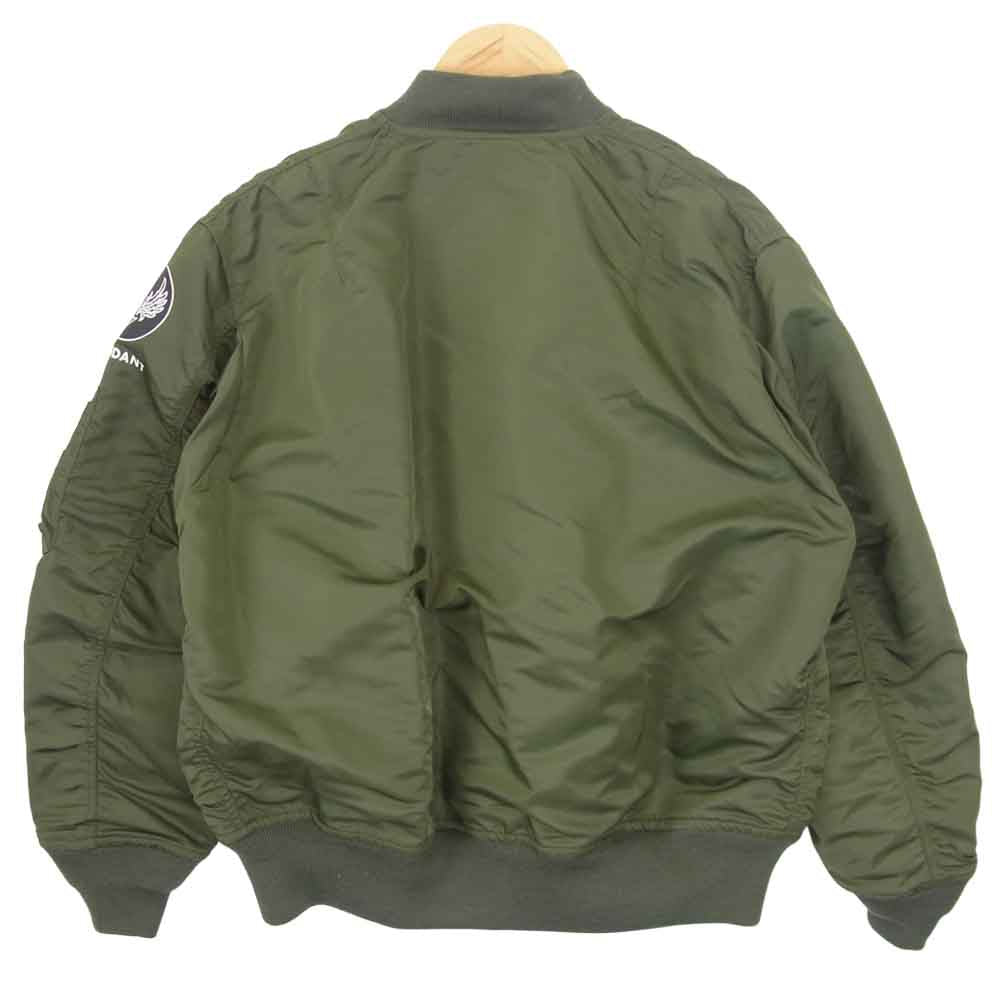 DESCENDANT ディセンダント 20AW 201WVDS-JKM01 D-MA1-M NYLON JACKET ナイロン ジャケット  モスグリーン系 オレンジ系 2【極上美品】【中古】