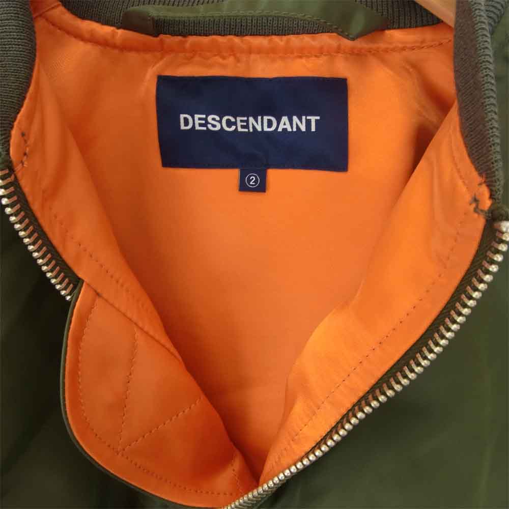DESCENDANT ディセンダント 20AW 201WVDS-JKM01 D-MA1-M NYLON JACKET ナイロン ジャケット モスグリーン系 オレンジ系 2【極上美品】【中古】