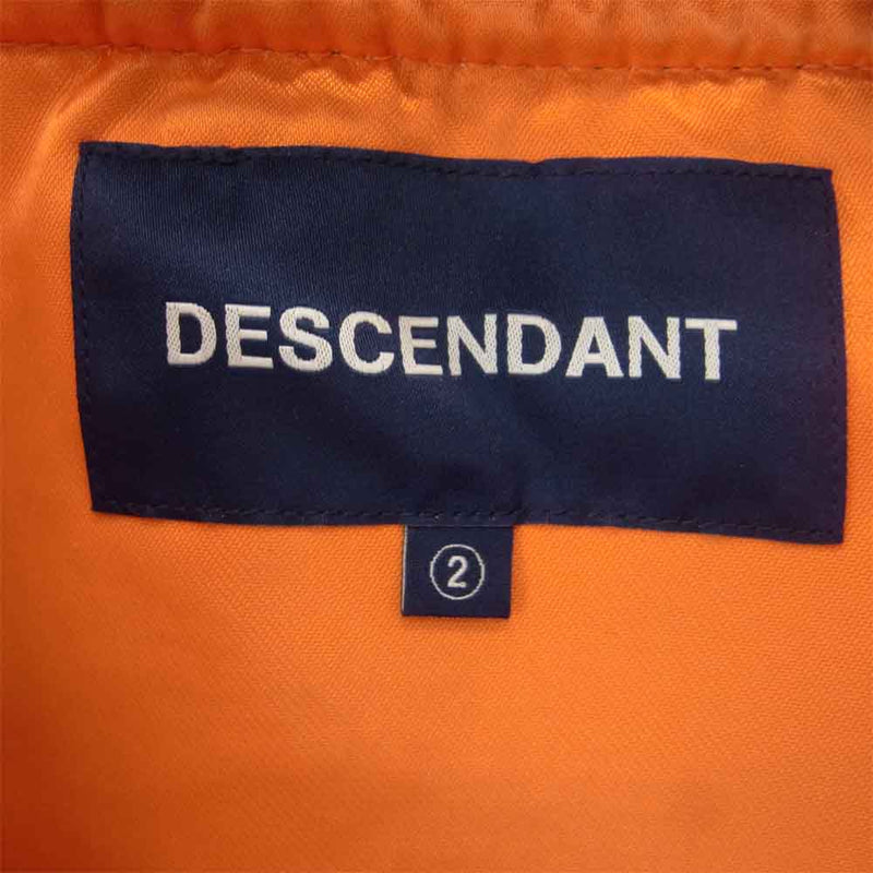 DESCENDANT ディセンダント 20AW 201WVDS-JKM01 D-MA1-M NYLON JACKET ナイロン ジャケット モスグリーン系 オレンジ系 2【極上美品】【中古】