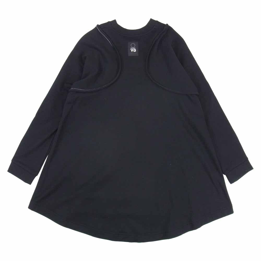 Yohji Yamamoto ヨウジヤマモト DP0765 Y-3 W SASHIKO SWT ワイスリー ウール サイコ スウェット ブラック系 XS【新古品】【未使用】【中古】