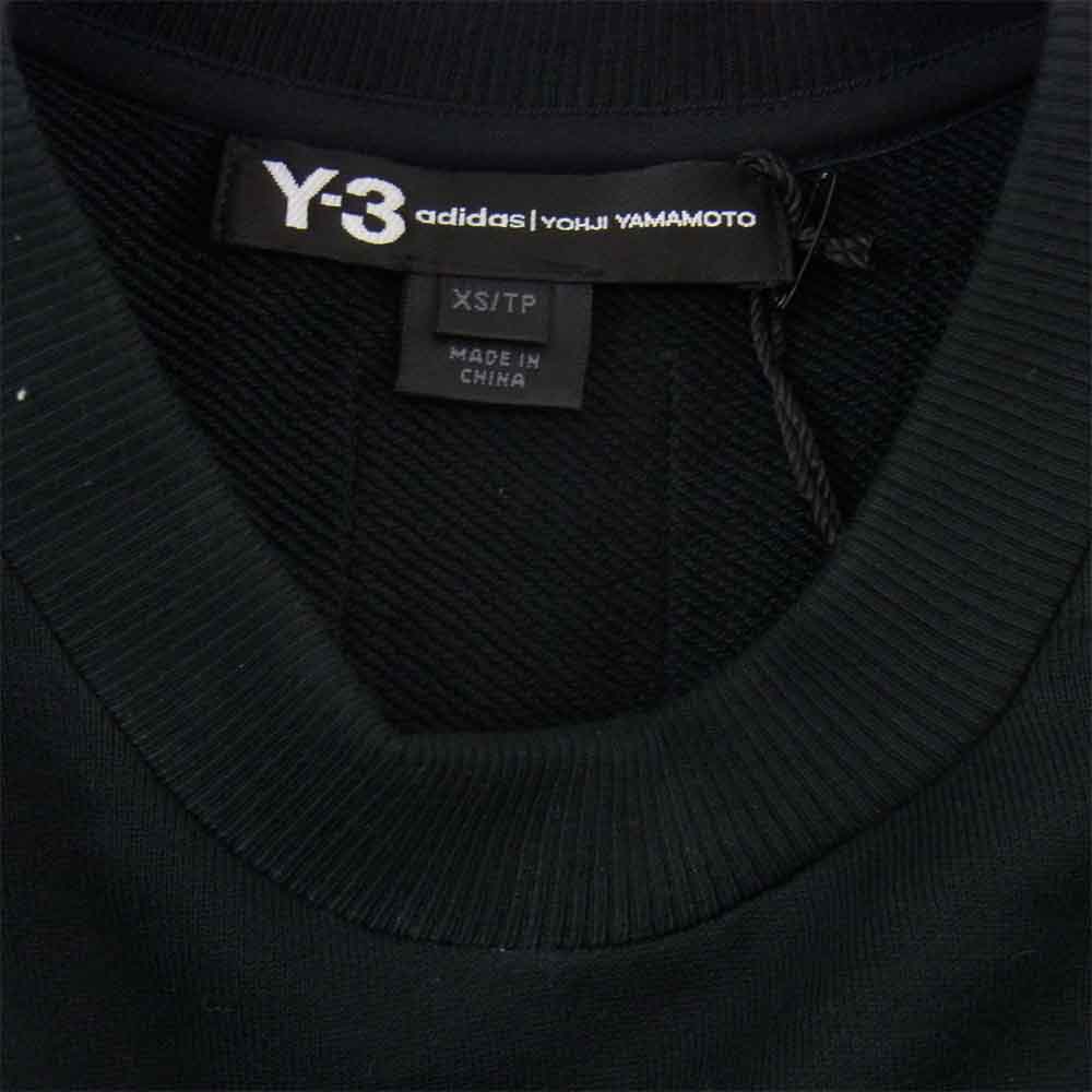 Yohji Yamamoto ヨウジヤマモト DP0765 Y-3 W SASHIKO SWT ワイスリー ウール サイコ スウェット ブラック系 XS【新古品】【未使用】【中古】