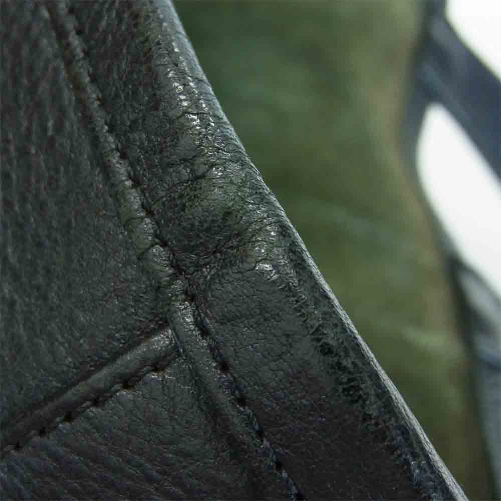 CHROME HEARTS クロムハーツ（原本無） ユナイテッドアローズ UA 10周年記念 クロスパッチ レザー トート バック ブラック系【中古】