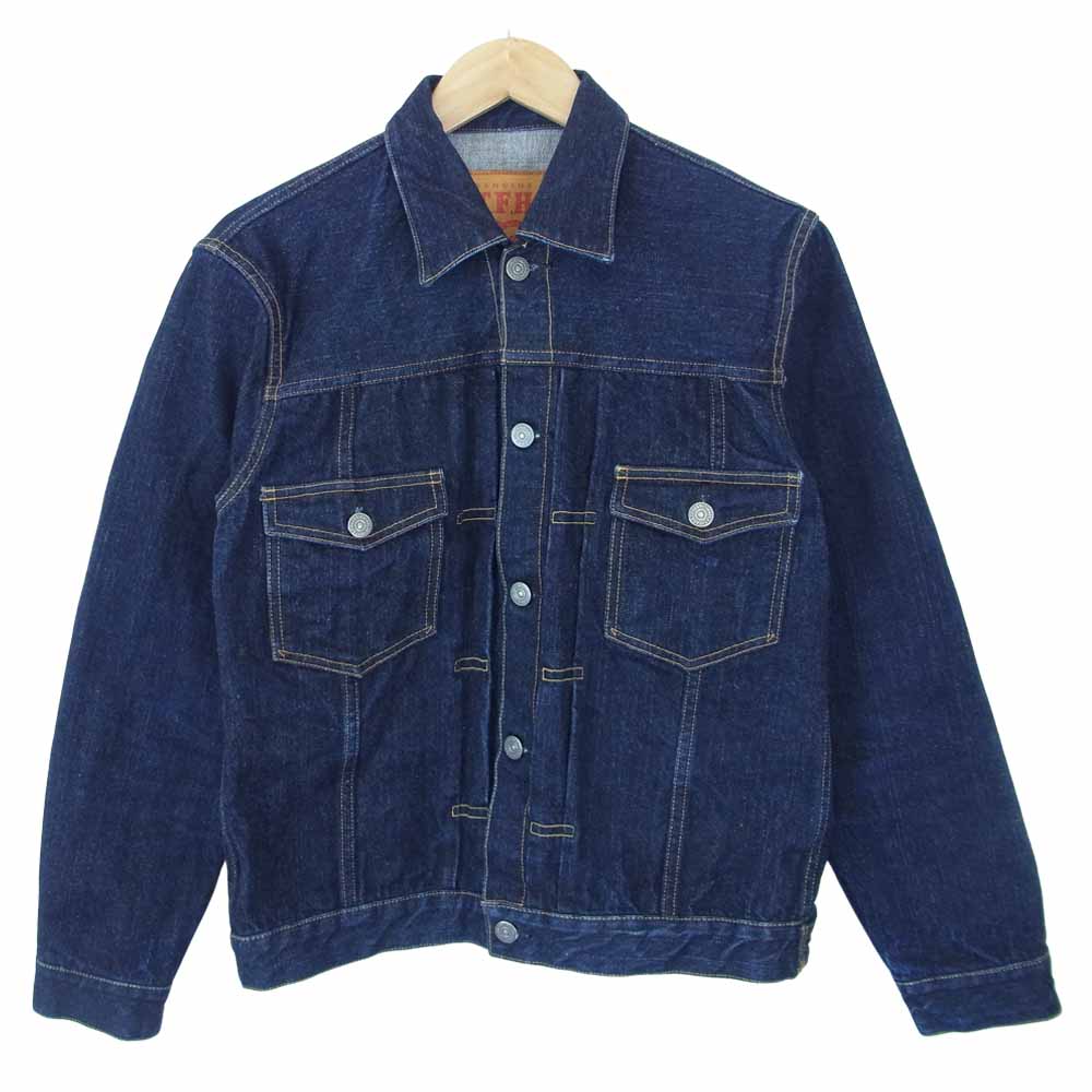 THE FLAT HEAD ザフラットヘッド 6006W 14.5oz デニム ジャケット インディゴブルー系 38【中古】