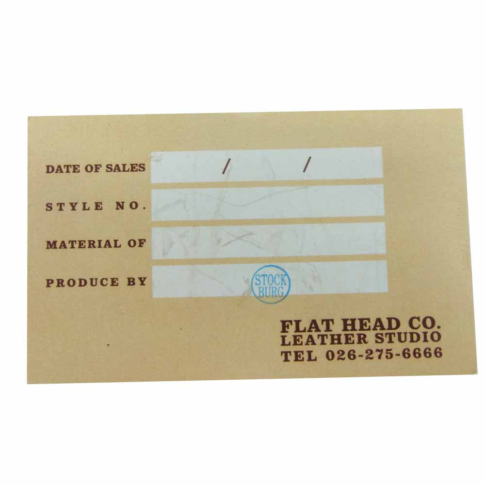 THE FLAT HEAD ザフラットヘッド コンチョ コードバン レザー ロング ウォレット ブラウン系【中古】