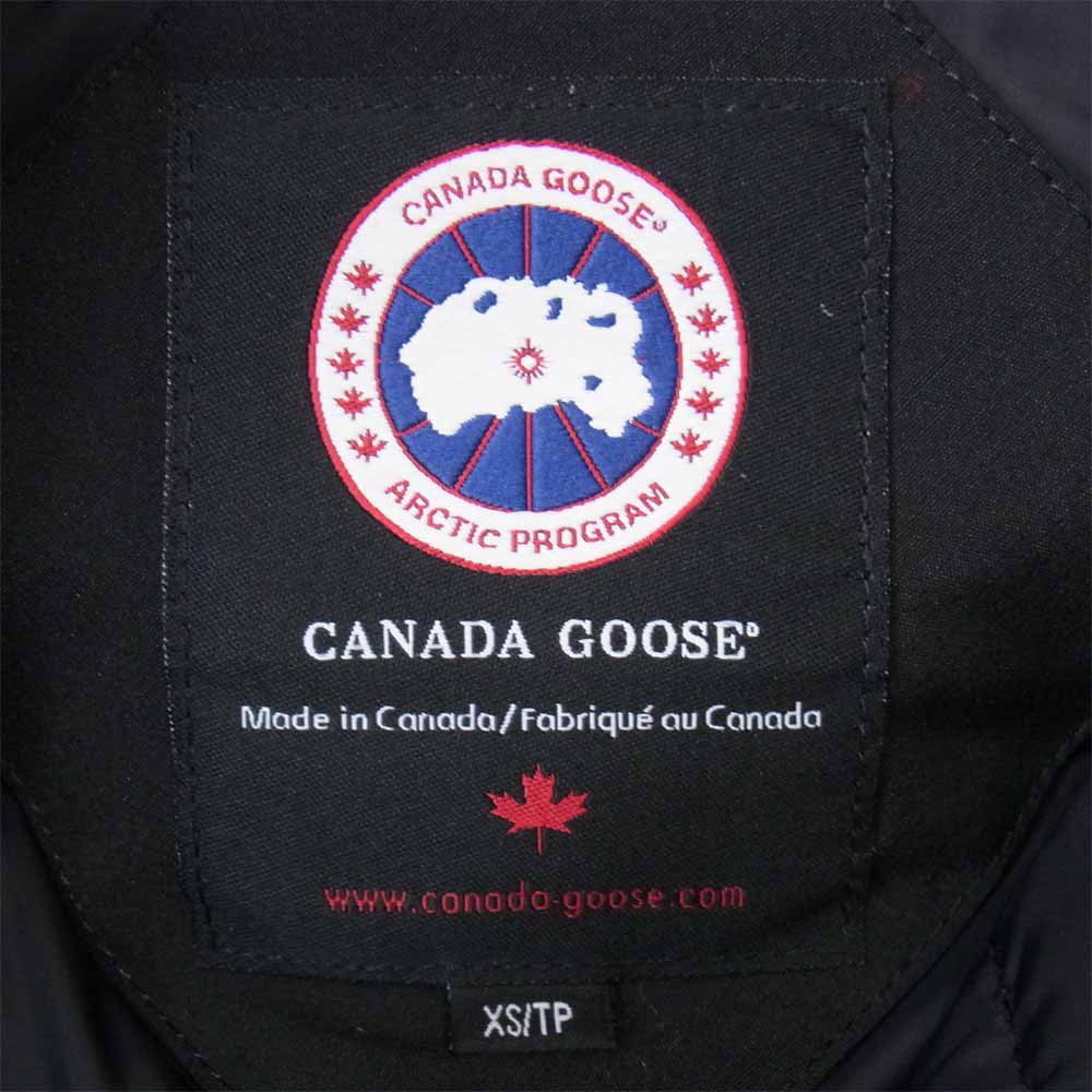 CANADA GOOSE カナダグース 4078JM R 国内正規品 KAMLOOPS カムループス ダウンジャケット ブラック系 XS【中古】