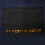 HYSTERIC GLAMOUR ヒステリックグラマー 0214AH02 ワッペン付き ワーク シャツ ネイビー ネイビー系 S【中古】