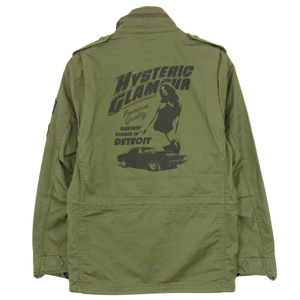 HYSTERIC GLAMOUR ヒステリックグラマー 02173AB25 ルミネエスト 10周年記念 M-65 ミリタリー ジャケット カーキ系 S【中古】