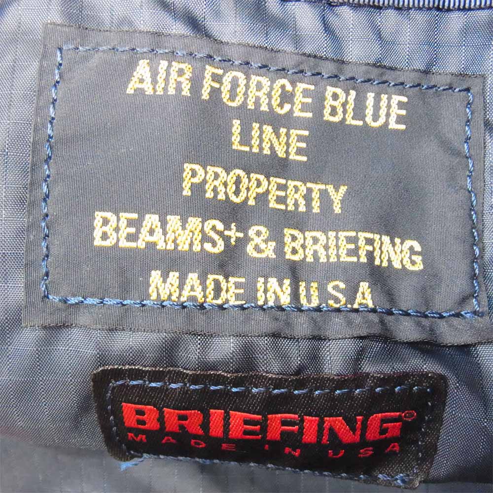 BRIEFING ブリーフィング BEAMS PLUS ビームス 別注 MIL TRAINING TOTE トレーニング トート バック ネイビー系【美品】【中古】