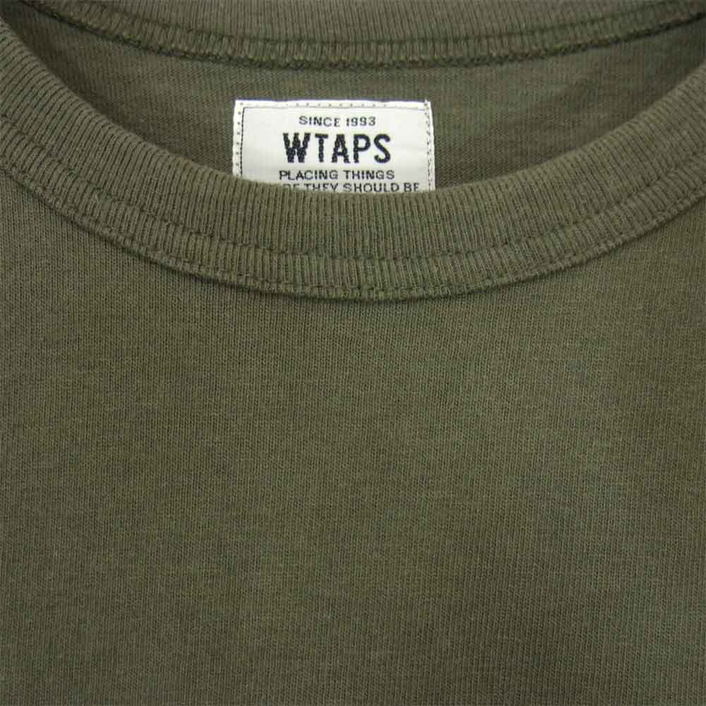 WTAPS ダブルタップス 15SS 151ATDT-CSM04S DESIGN SS 06 Tシャツ カーキ系 S【中古】