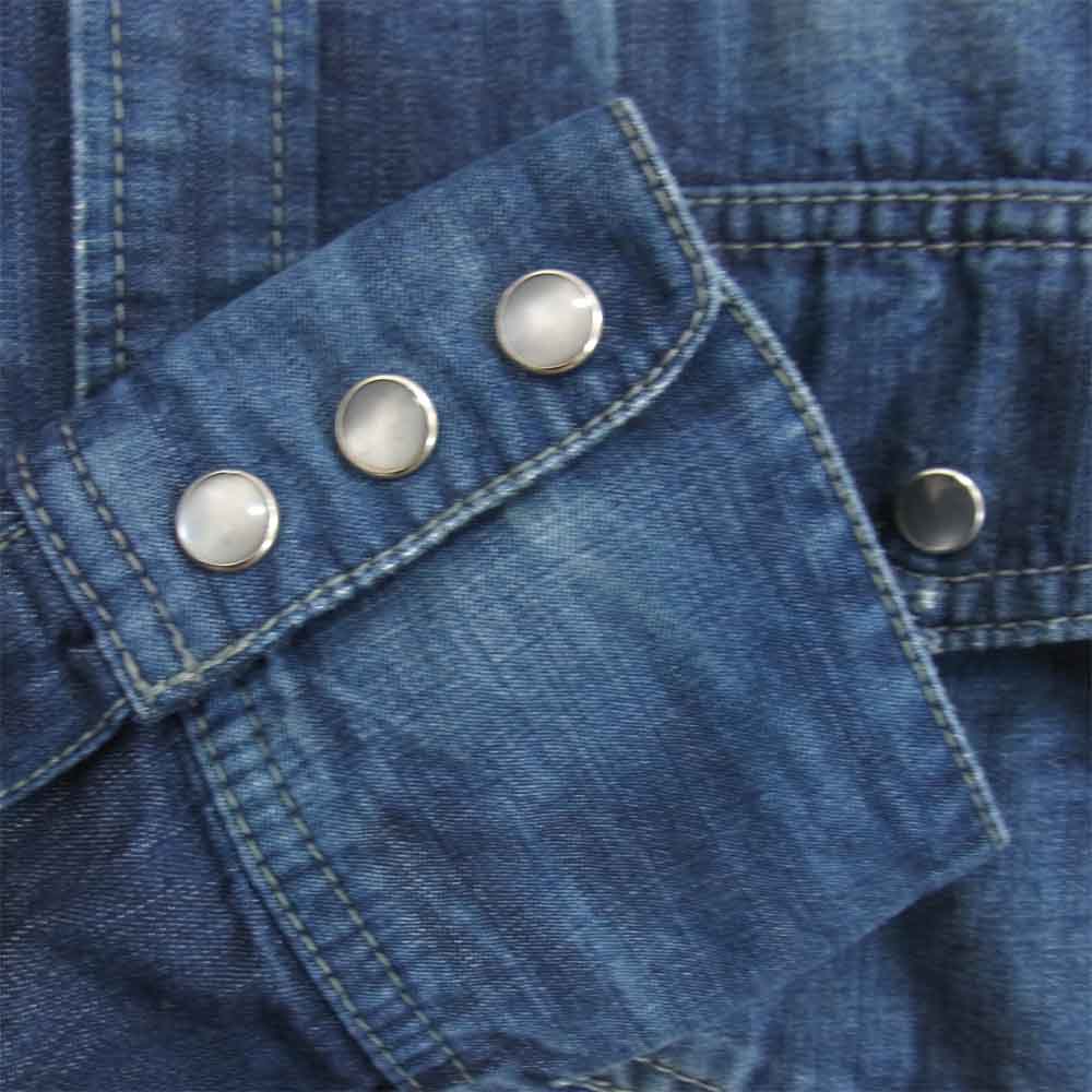 WTAPS ダブルタップス 15SS 151GWDT-SHM09 ALLMAN LS SHIRTS オールマン デニム シャツ インディゴブルー系 S【中古】