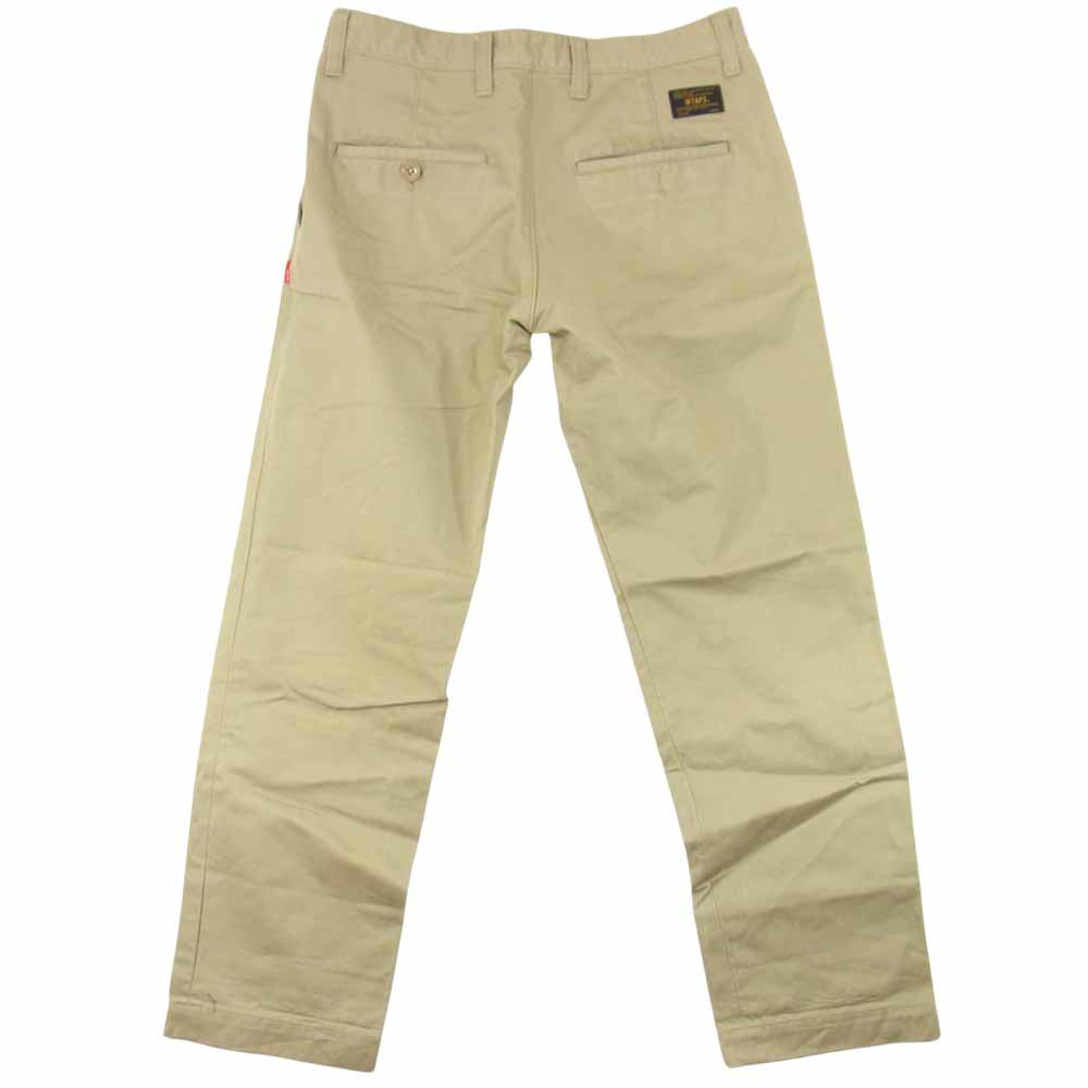 WTAPS ダブルタップス 14SS 141LTDT-PTM02 KHAKI CHINO コットン チノパンツ ベージュ系 S【中古】
