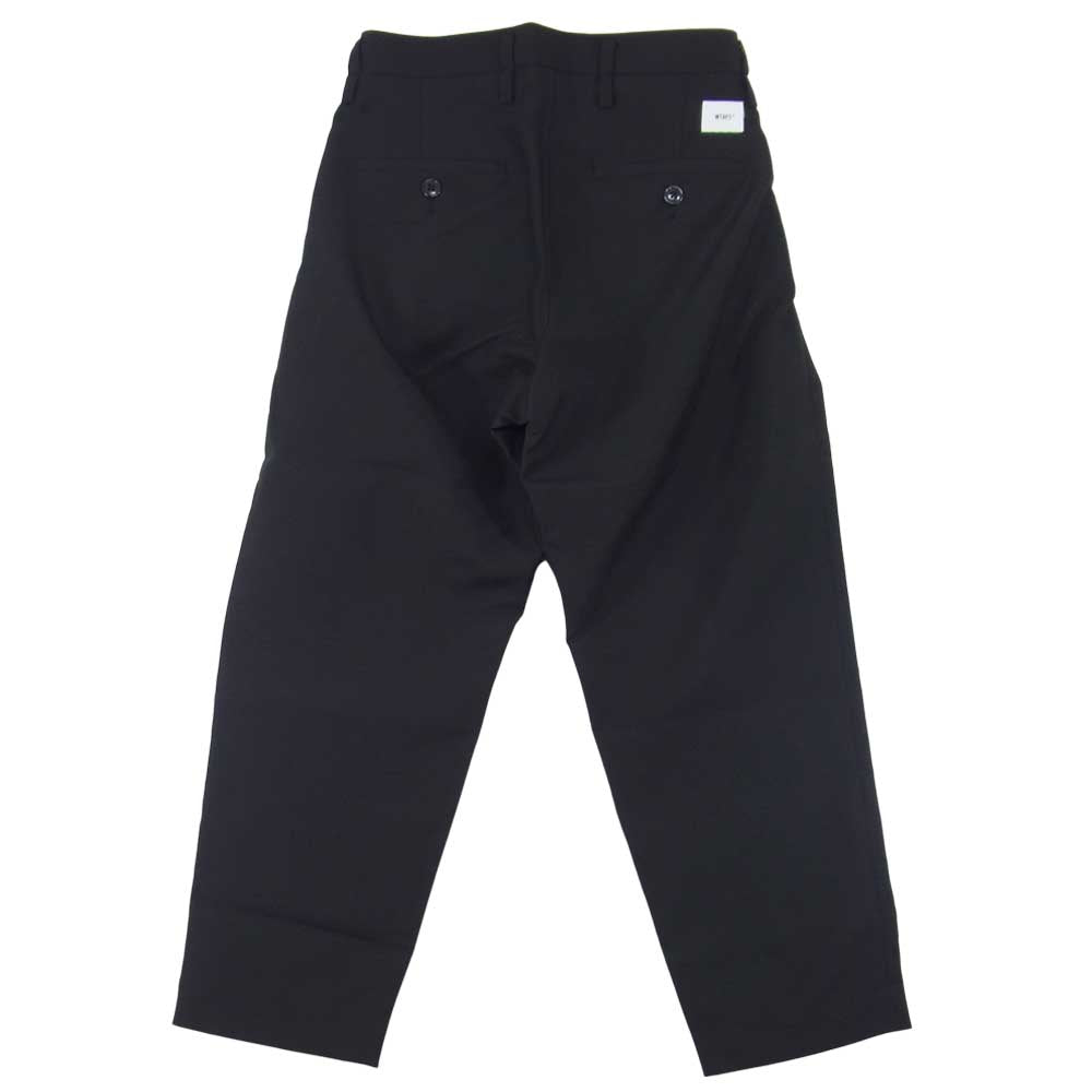 WTAPS ダブルタップス 18SS 181GWDT-PTM02 TUCK 01 スラックス パンツ ブラック系 01【美品】【中古】