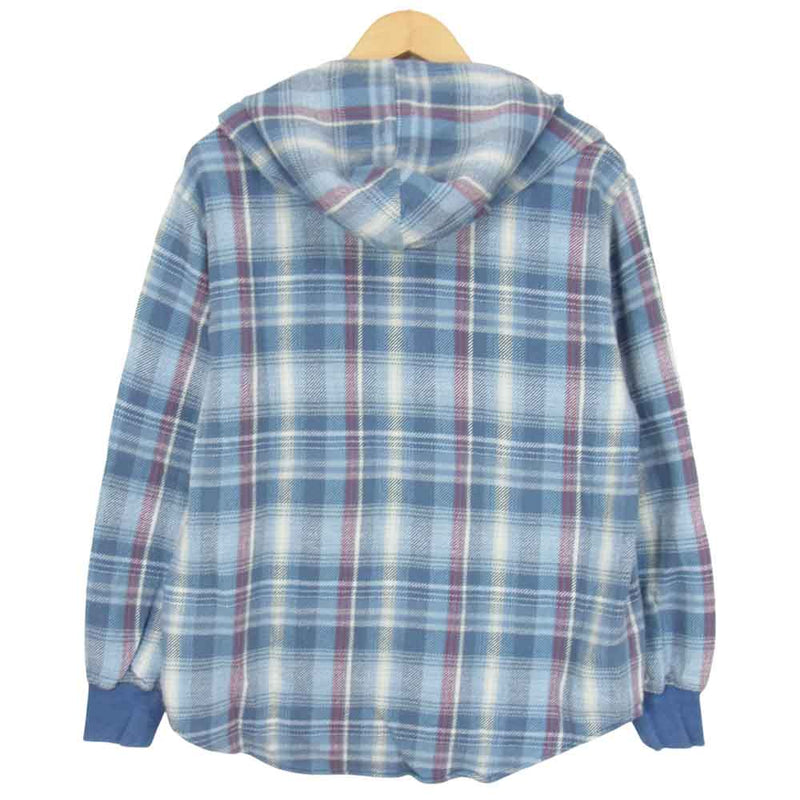 DESCENDANT ディセンダント 19SS 191WVDS-SHM01 HOODED LS SHIRT フーデッド シャツ ライトブルー系 S【中古】