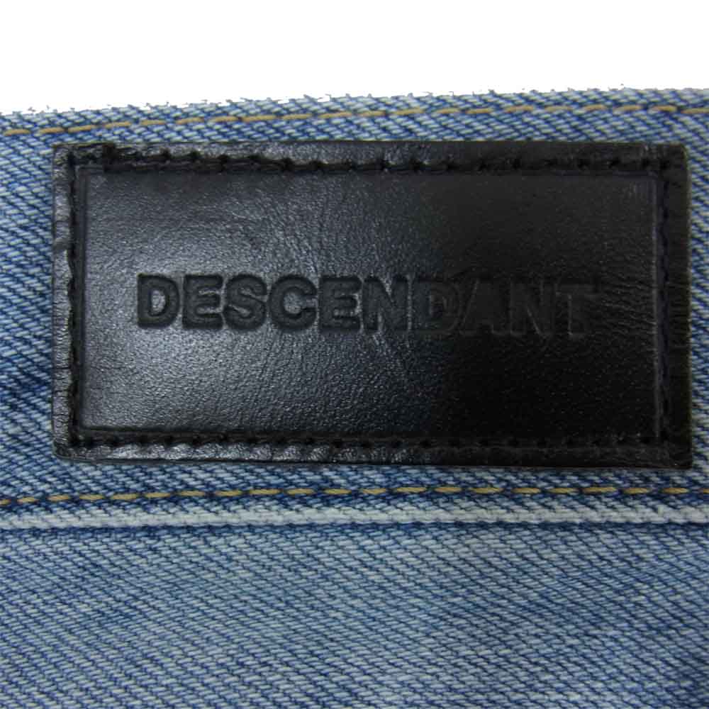 DESCENDANT ディセンダント クラッシュ リペア加工 デニム パンツ インディゴブルー系 1【中古】