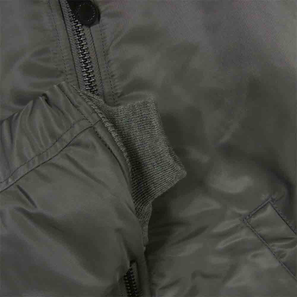 WTAPS ダブルタップス 16AW 162GWDT-JKM04 MA-1 JACKET NYLON TWILL バックパッチ ナイロン フライト ジャケット グレー系 S【美品】【中古】