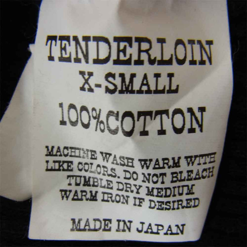 TENDERLOIN テンダーロイン T-WAFFLE サーマル カットソー ブラック系 XS【中古】