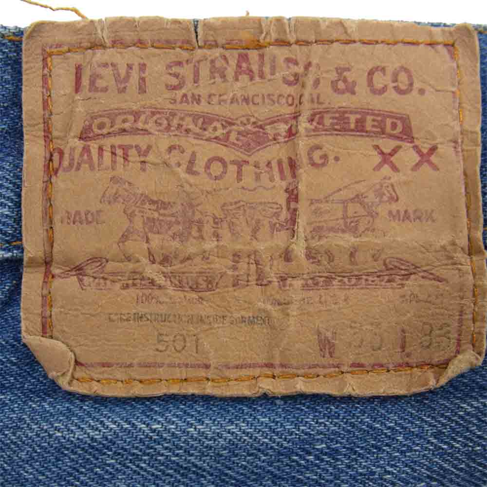 Levi's リーバイス 501 米国製 ボタン裏刻印 532 デニム パンツ インディゴブルー系 W35【中古】