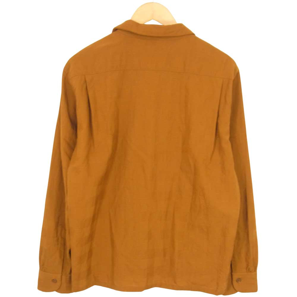 TENDERLOIN テンダーロイン オープンカラー 長袖 シャツ ブラウン系 M【中古】