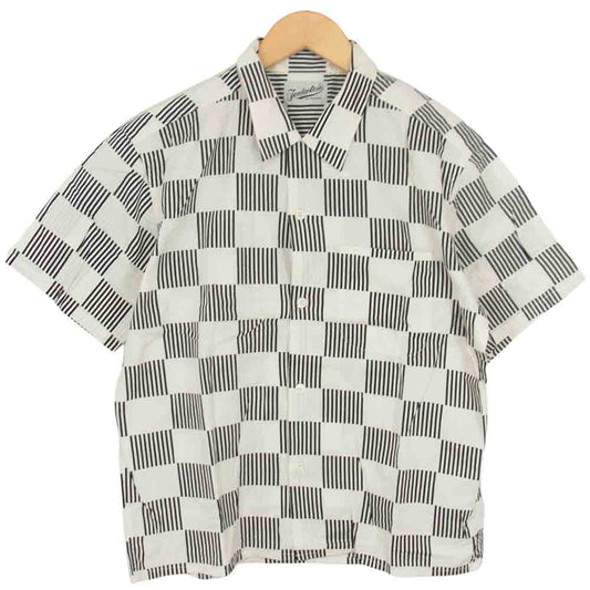 TENDERLOIN テンダーロイン T-COTTON C S/S チェッカー 半袖 シャツ ホワイト系 S【中古】