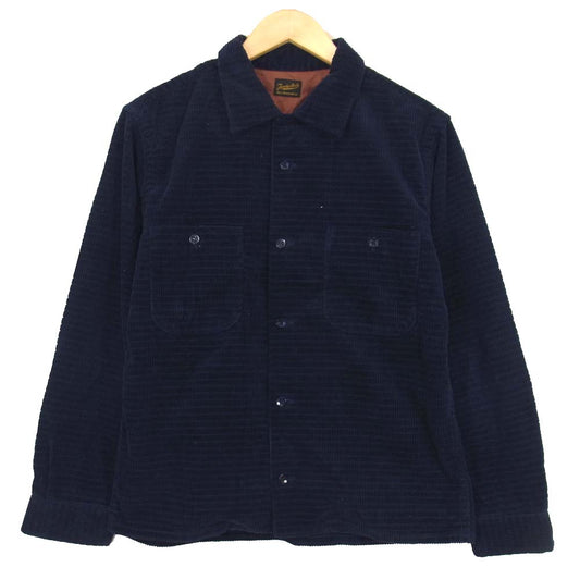TENDERLOIN テンダーロイン T-CORDUROY SHT コーデュロイ シャツ ネイビー系 S【中古】