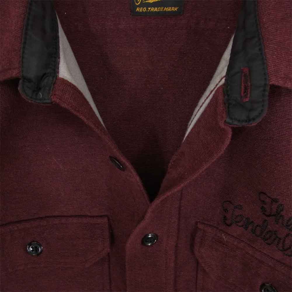 TENDERLOIN テンダーロイン T-BLANKET SHT ブランケット シャツ エンジ系 S【中古】
