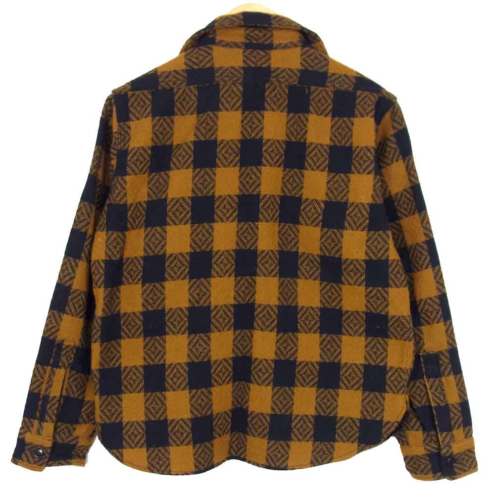 TENDERLOIN テンダーロイン T-BUFFALO CPO JKT バッファロー チェック ウール ジャケット ブラウン系 S【中古】