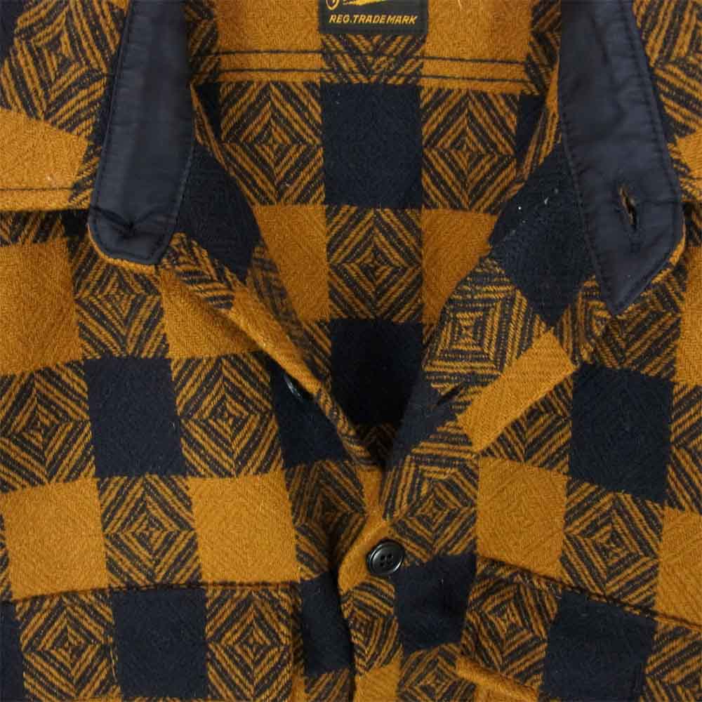 TENDERLOIN テンダーロイン T-BUFFALO CPO JKT バッファロー チェック ウール ジャケット ブラウン系 S【中古】