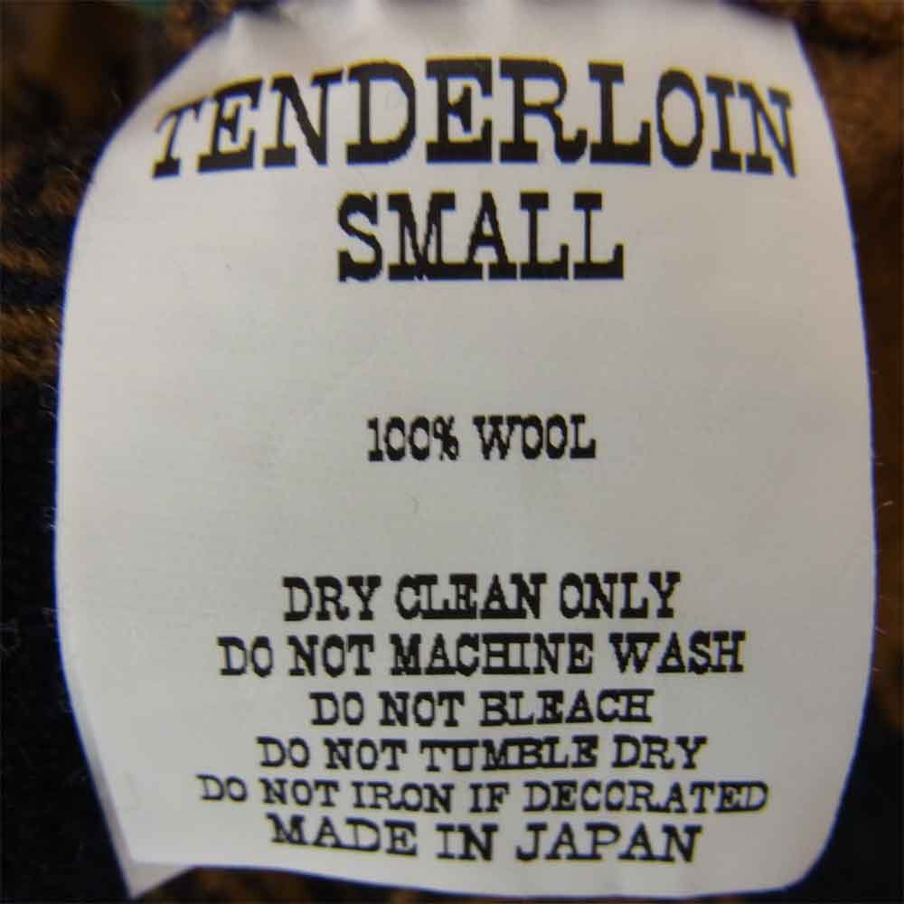 TENDERLOIN テンダーロイン T-BUFFALO CPO JKT バッファロー チェック ウール ジャケット ブラウン系 S【中古】