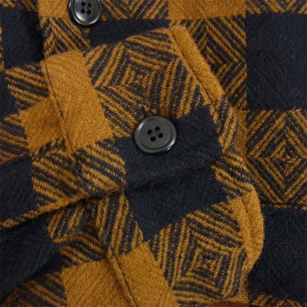 TENDERLOIN テンダーロイン T-BUFFALO CPO JKT バッファロー チェック ウール ジャケット ブラウン系 S【中古】