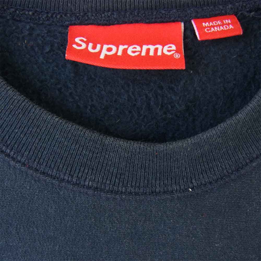 Supreme シュプリーム Box Logo Crewneck ボックスロゴ クルーネック　 ネイビー系 M【中古】