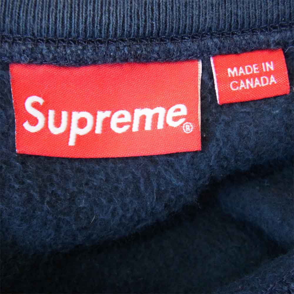 Supreme シュプリーム Box Logo Crewneck ボックスロゴ クルーネック　 ネイビー系 M【中古】