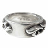 CHROME HEARTS クロムハーツ（原本無） ダブル ナロー ヴァイル バンド リング シルバー系 19【中古】