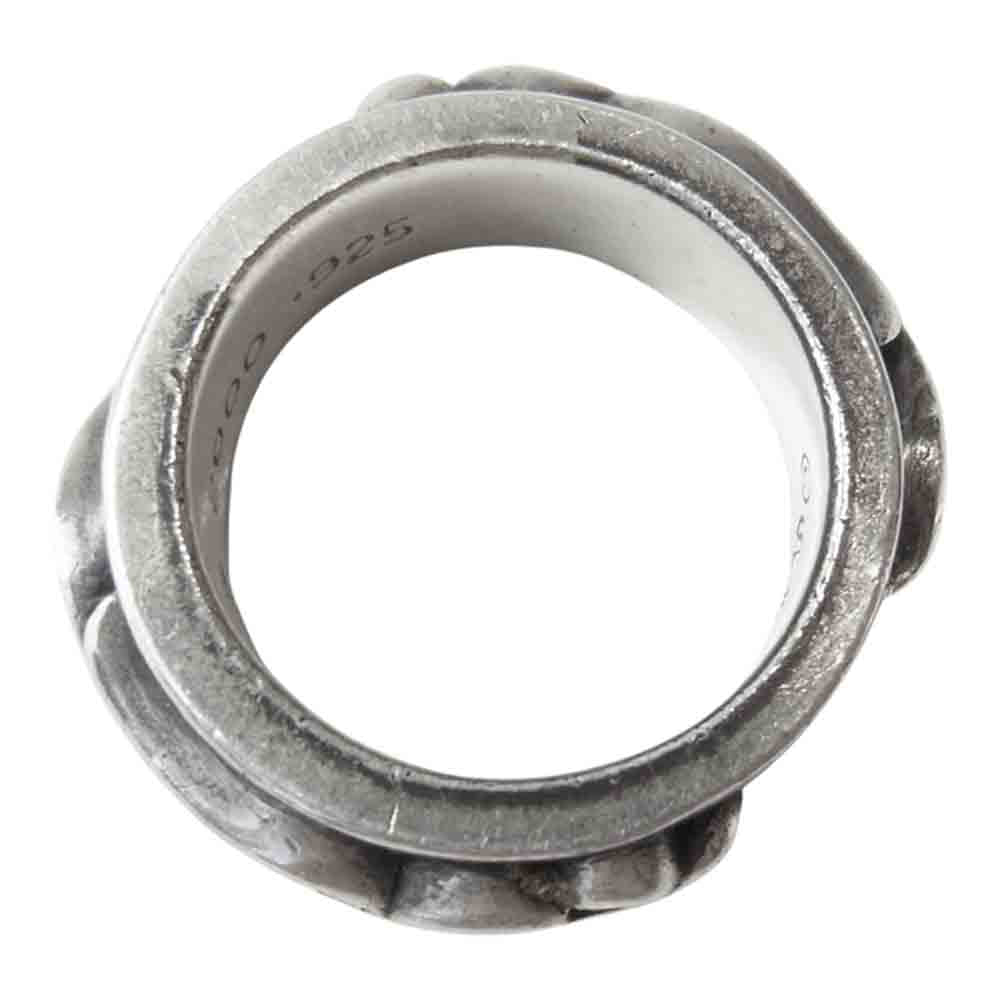 CHROME HEARTS クロムハーツ（原本無） ダブル ナロー ヴァイル バンド リング シルバー系 19【中古】