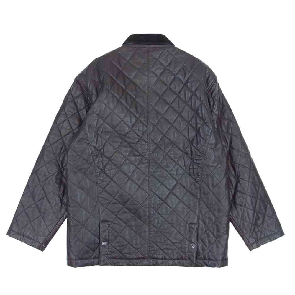 CHROME HEARTS クロムハーツ（原本無） 中綿 キルティング レザー ブルゾン ブラウン系 S【中古】