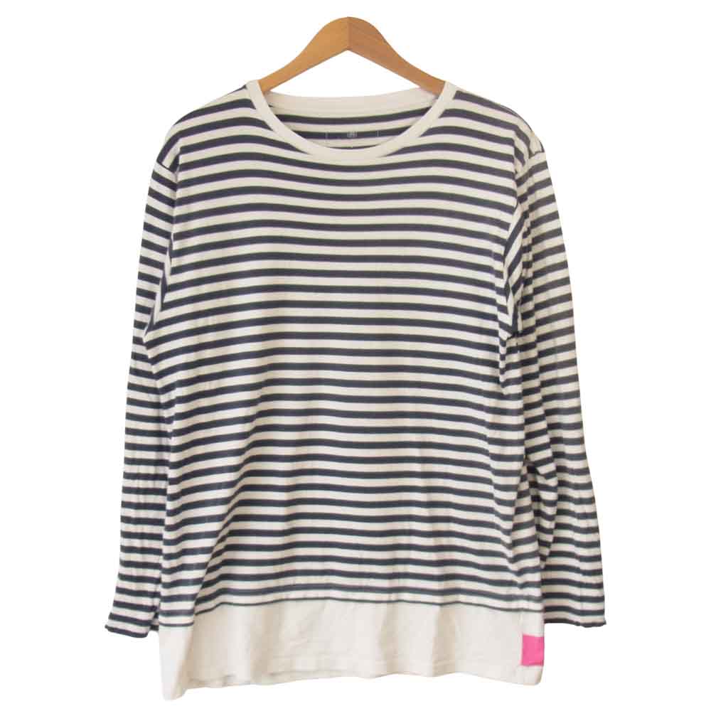 uniform experiment ユニフォームエクスペリメント UE-170061 FAKE LAYERD BORDER L/S フェイク レイヤード ボーダー 長袖 Tシャツ マルチカラー系 XL【中古】