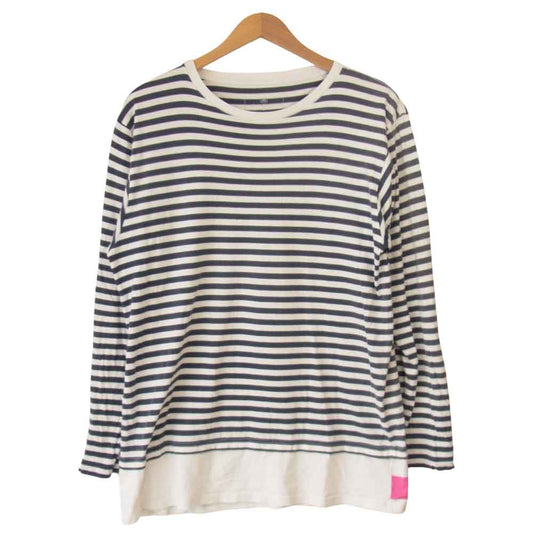 uniform experiment ユニフォームエクスペリメント UE-170061 FAKE LAYERD BORDER L/S フェイク レイヤード ボーダー 長袖 Tシャツ マルチカラー系 XL【中古】