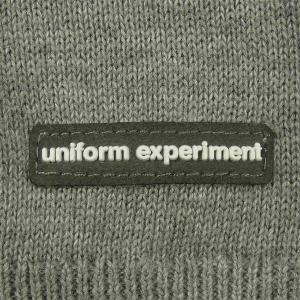 uniform experiment ユニフォームエクスペリメント 19SS UE-190077 COLOR CHART CREW NECK KNIT カラーチャート クルーネック ニット グレー系 4【中古】