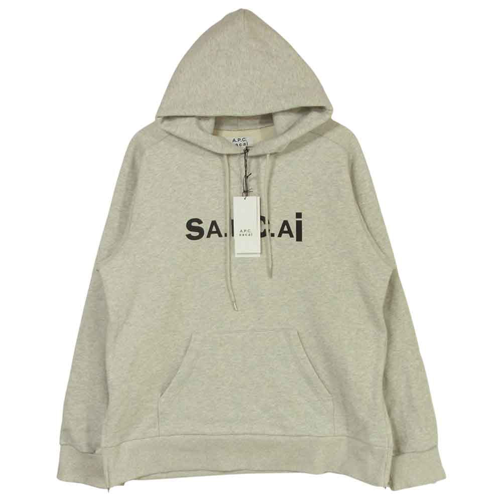 Sacai サカイ A.P.C. アーペーセー TAIYO プルオーパー パーカー コットン ポルトガル製 グレー系 XL【中古】
