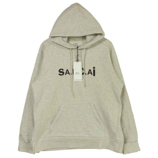 Sacai サカイ A.P.C. アーペーセー TAIYO プルオーパー パーカー コットン ポルトガル製 グレー系 XL【中古】