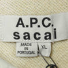Sacai サカイ A.P.C. アーペーセー TAIYO プルオーパー パーカー コットン ポルトガル製 グレー系 XL【中古】