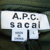 Sacai サカイ × A.P.C. アーペーセー Eimi MA-1 デニムジャケット インディゴブルー系 L【美品】【中古】