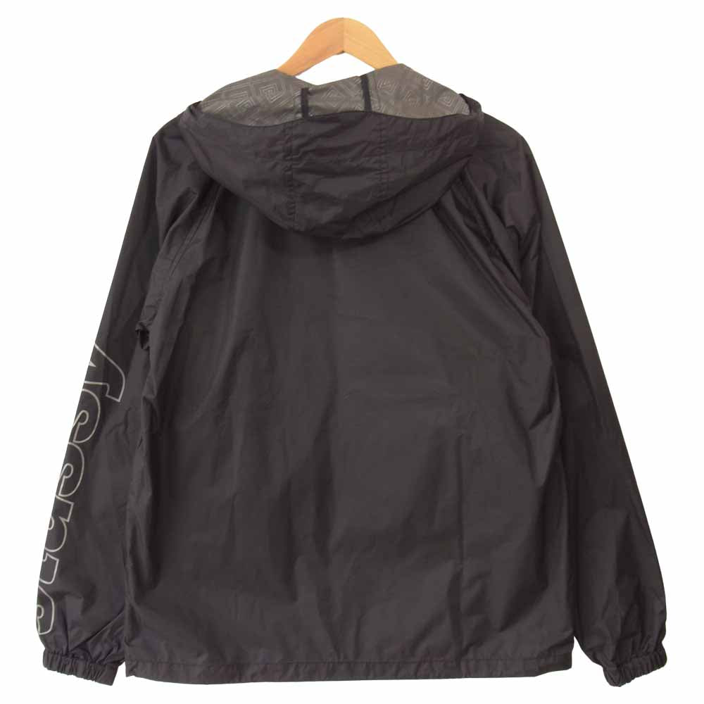STUSSY ステューシー ロゴ プリント マウンテン パーカー ブラック系 M【中古】