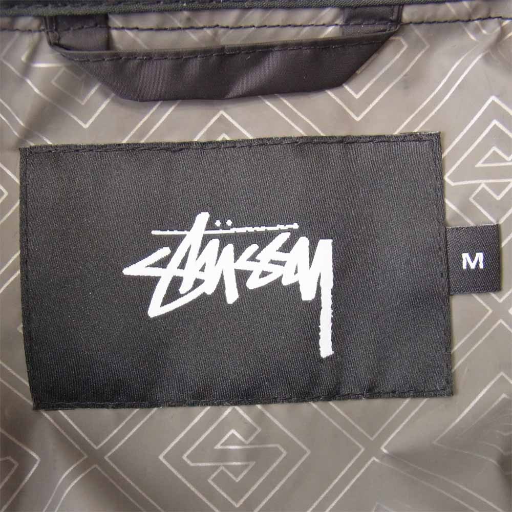 STUSSY ステューシー ロゴ プリント マウンテン パーカー ブラック系 M【中古】