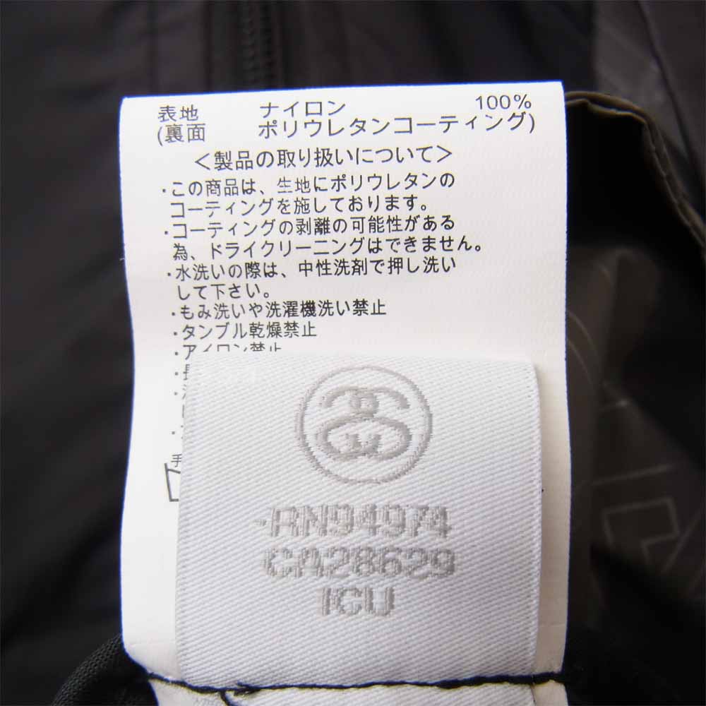 STUSSY ステューシー ロゴ プリント マウンテン パーカー ブラック系 M【中古】
